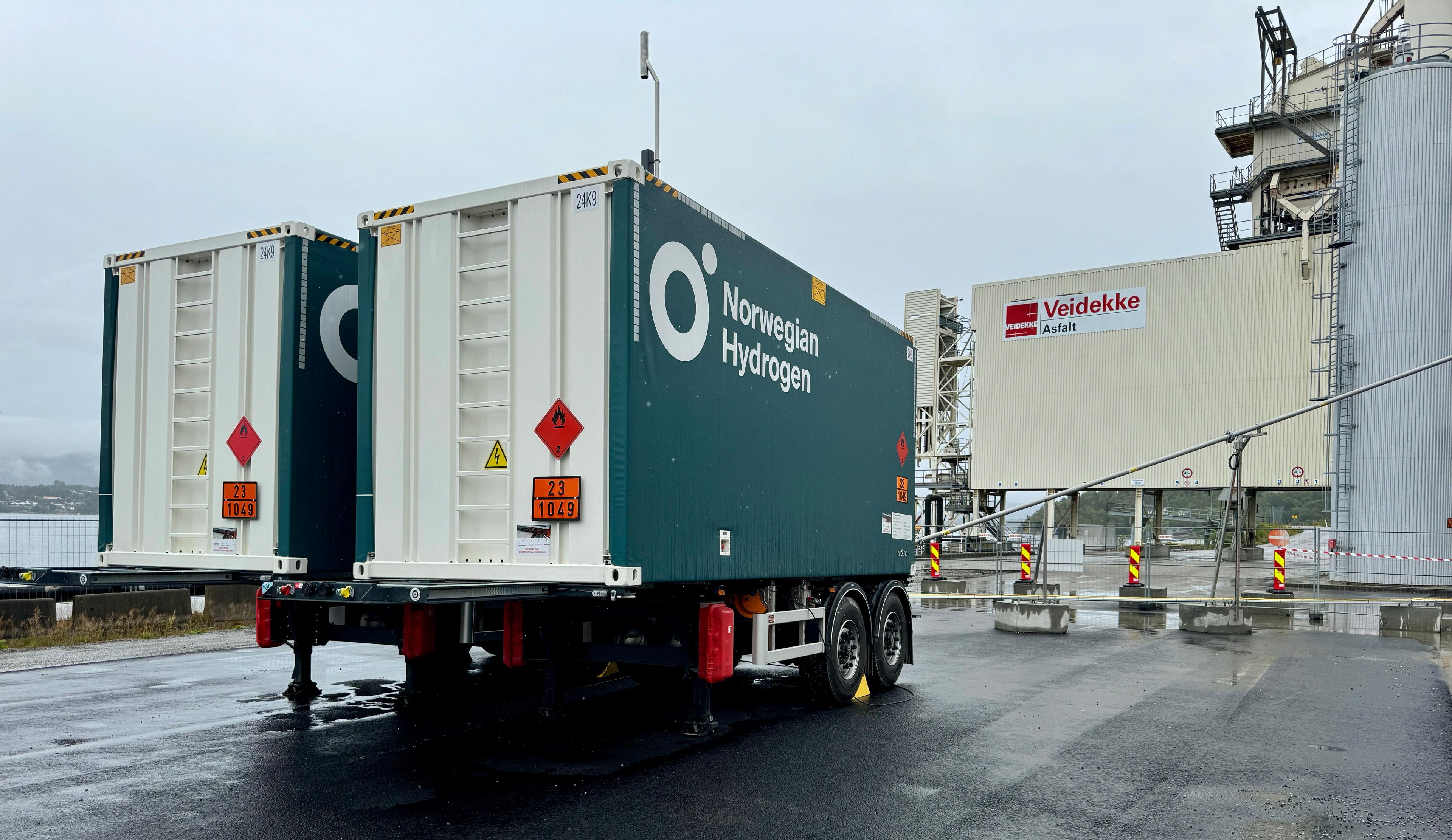 Norwegian Hydrogen deliveries to Veidekke in Ålesund