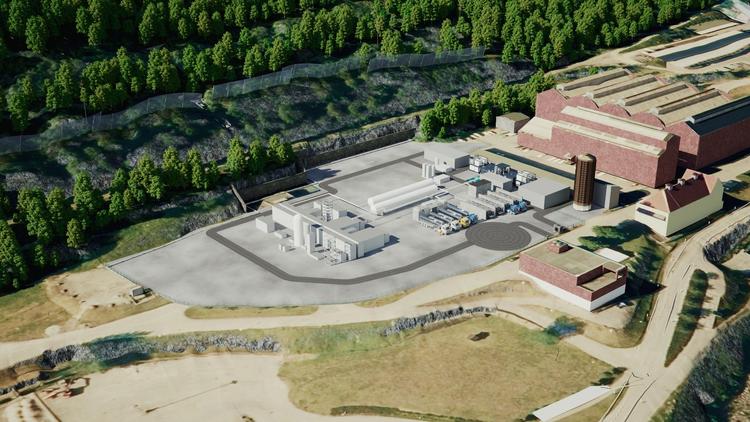 illustration of the rjukan hydrogen hub