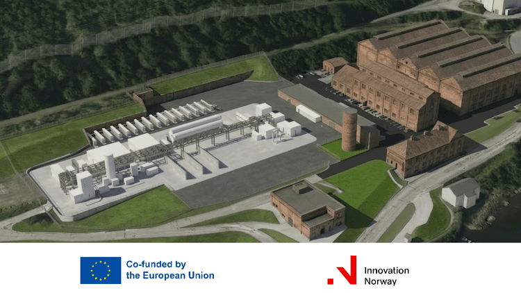 illustration of the rjukan hydrogen hub