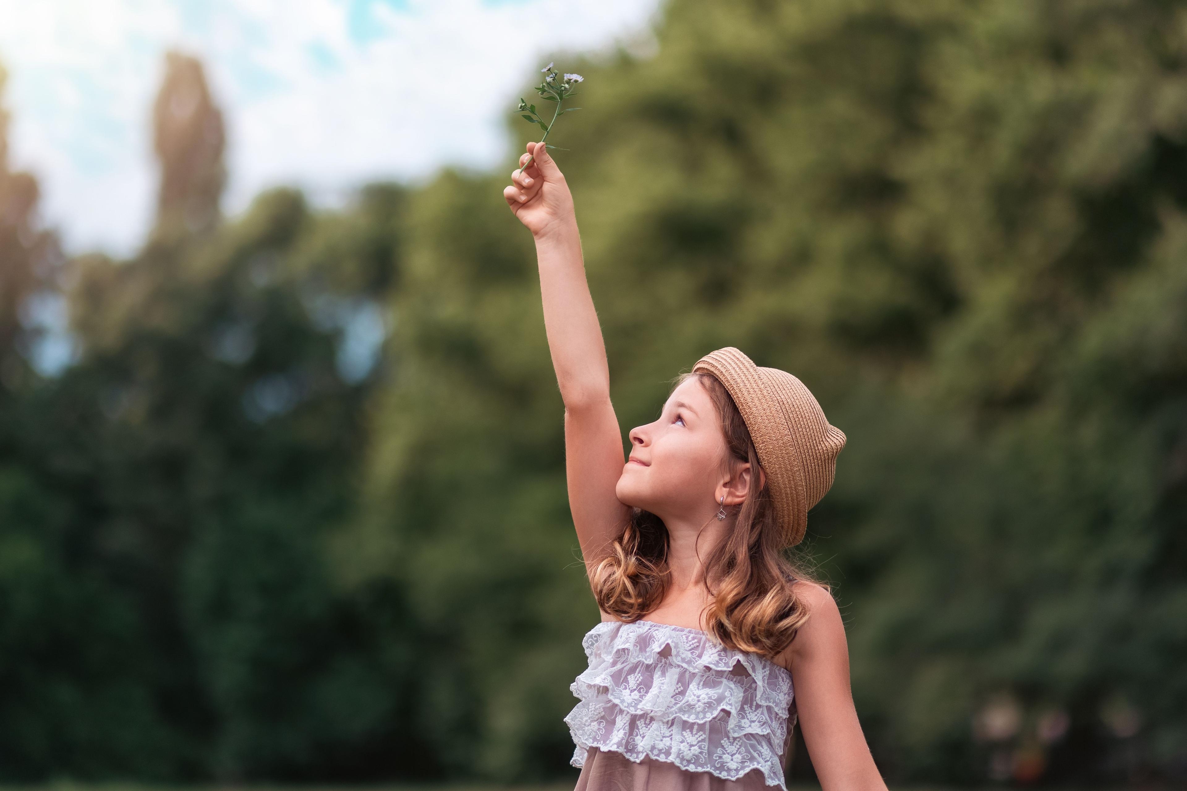 Girl in field