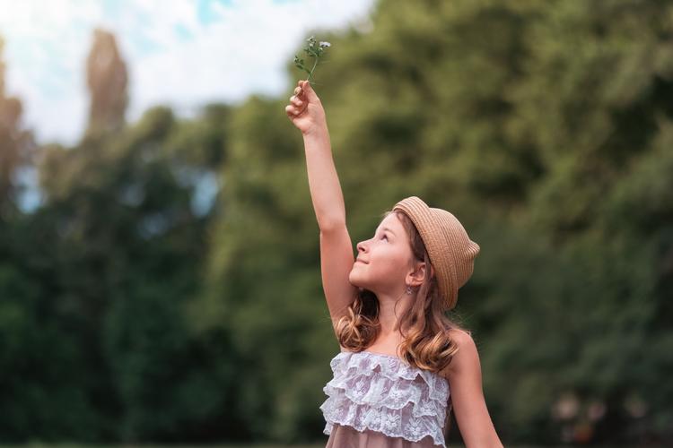 Girl in field